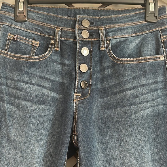 US POLO ASSOC. BUTTON FLY HIGH RISE JEGGING JEANS SIZE 9/10 - Picture 2 of 12